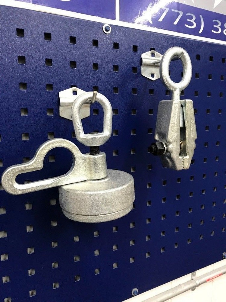 MO Clamp Style Strut Tower Puller + Jr pulling Clamp - Auto Body Frame Machine