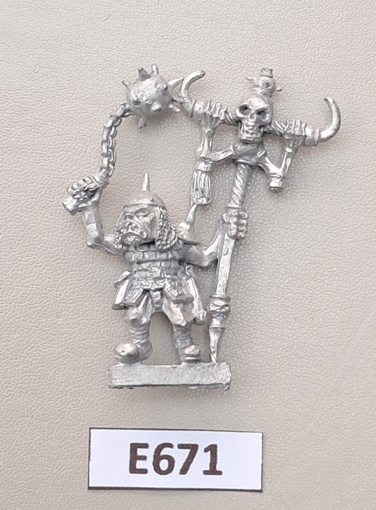1980s Gobbo Goblin Command Standard Bearer GW - (E671) Metal