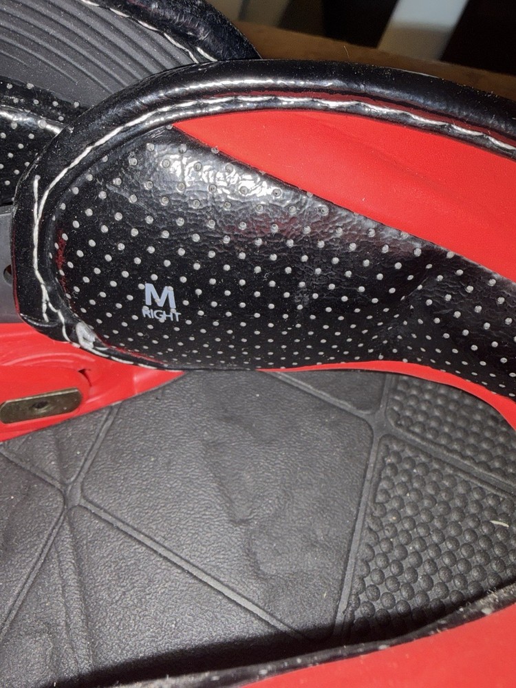 Burton Custom EST Snowboard Bindings Medium Black Red