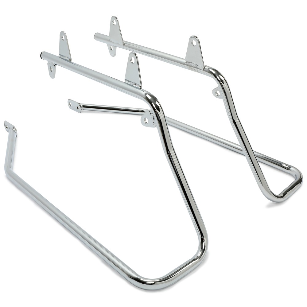 Chrome Saddle bag Conversion Brackets Kit For Harley Softail 84-17 w/ Hardware