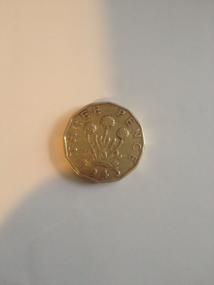 King George V1 Three penny Piece