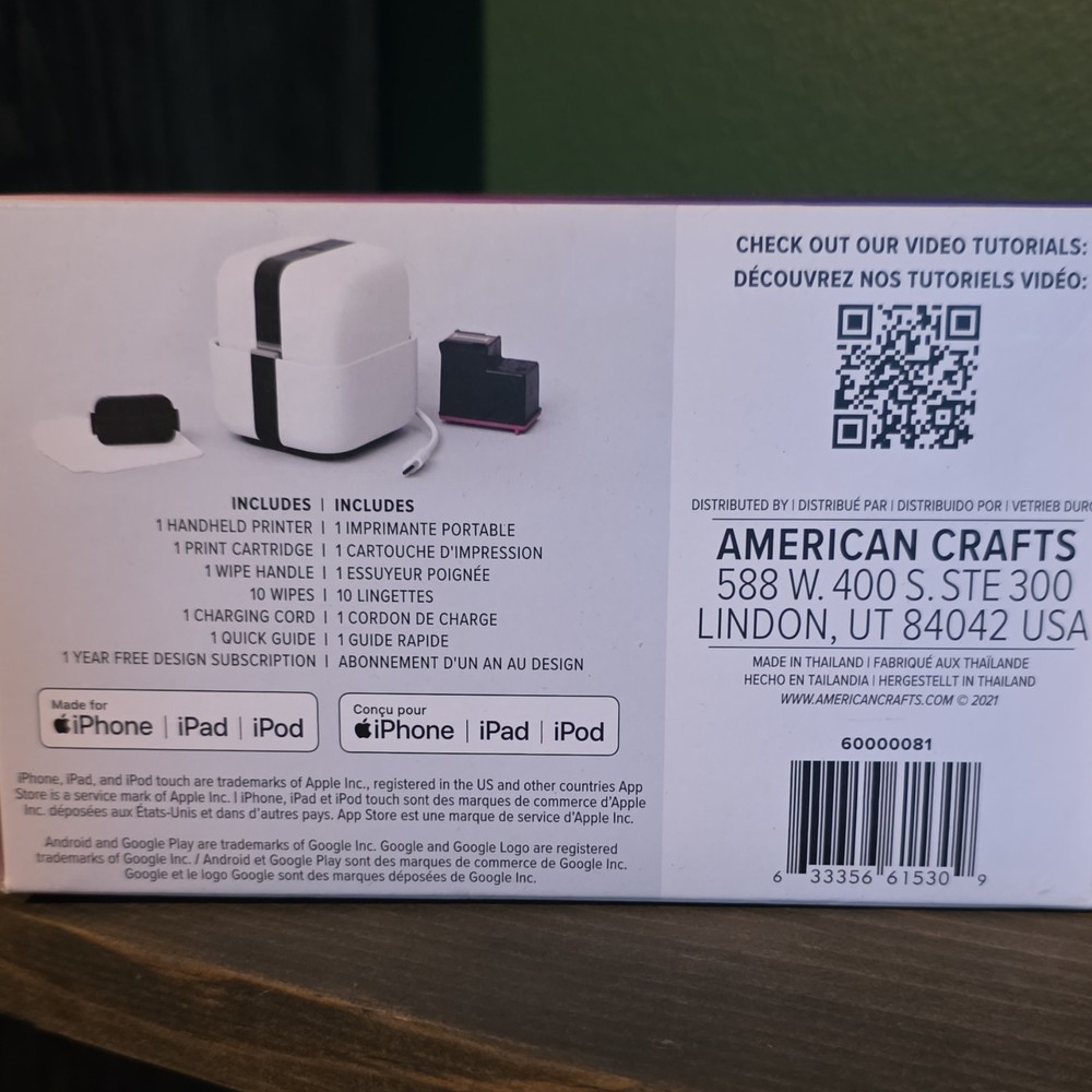 We R Memory Keepers PrintMaker Handheld Printer with Printable Washi