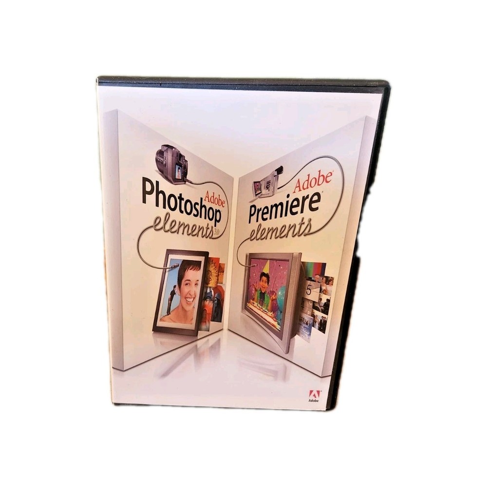 Photoshop Elements 3.0 Premiere Elements Windows XP w/ serial #