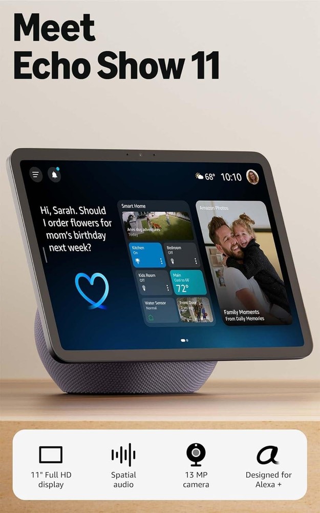 Amazon Echo Show 11 Smart Display 11" HD Touchscreen Graphite Excellent