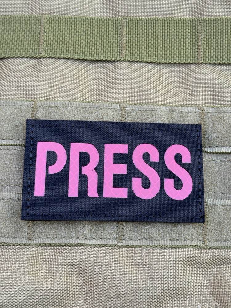 Press Reflective Solas USCG Tactical Duty Patch Hook Loop Backing Red