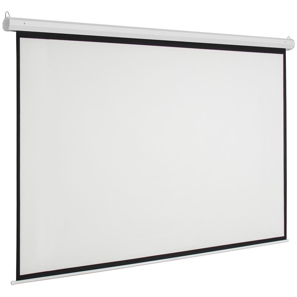 HD 92" 16:9 Material Foldable Electric Motorized Projector Screen + Remote