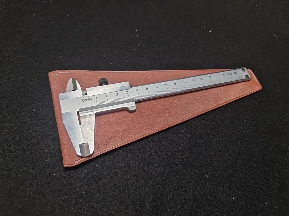 Vintage Soviet measuring device, shtangel. For measurements, external, internal