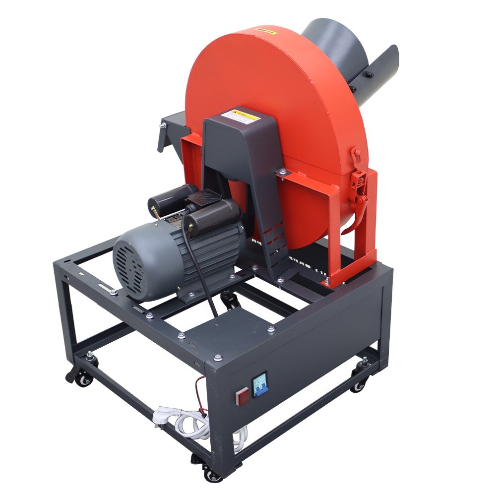 Straw Roots Crusher 220V 600kg/h Farm Fruit Grinder Feed Processing Machine
