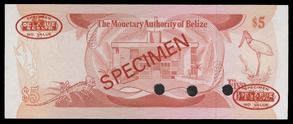 Belize, Specimen Banknote P39s