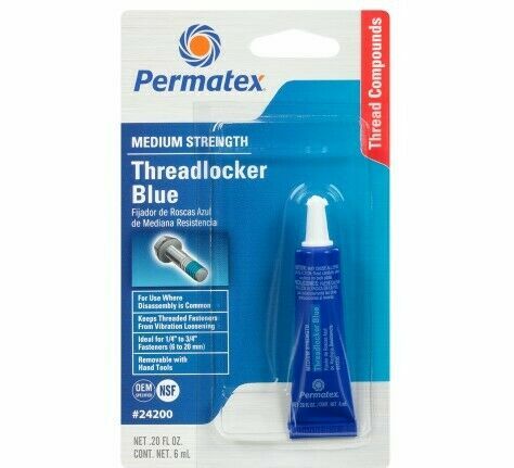 PERMATEX 24200 - Medium Strength Threadlocker Blue, 6 ml