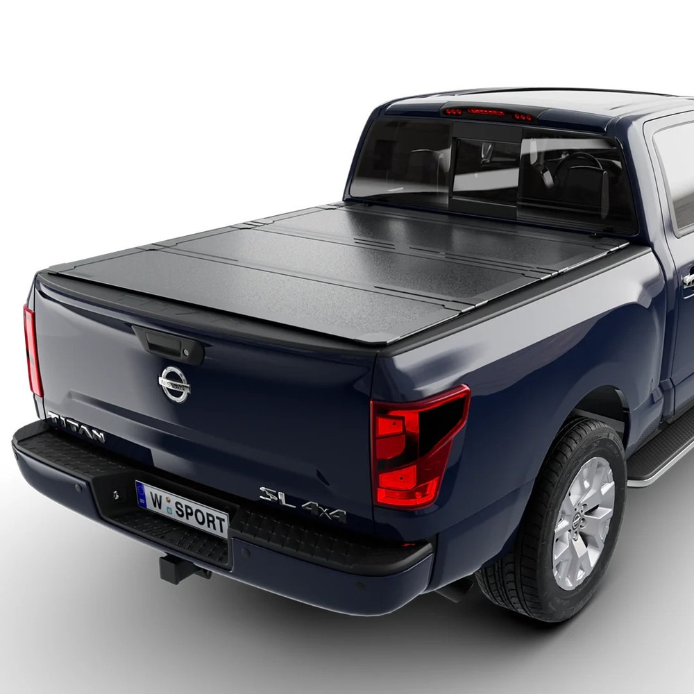 Worksport 4951251 AL4 Flip-Up Trifold Hard Tonneau Cover For Nissan Titan 5'6"