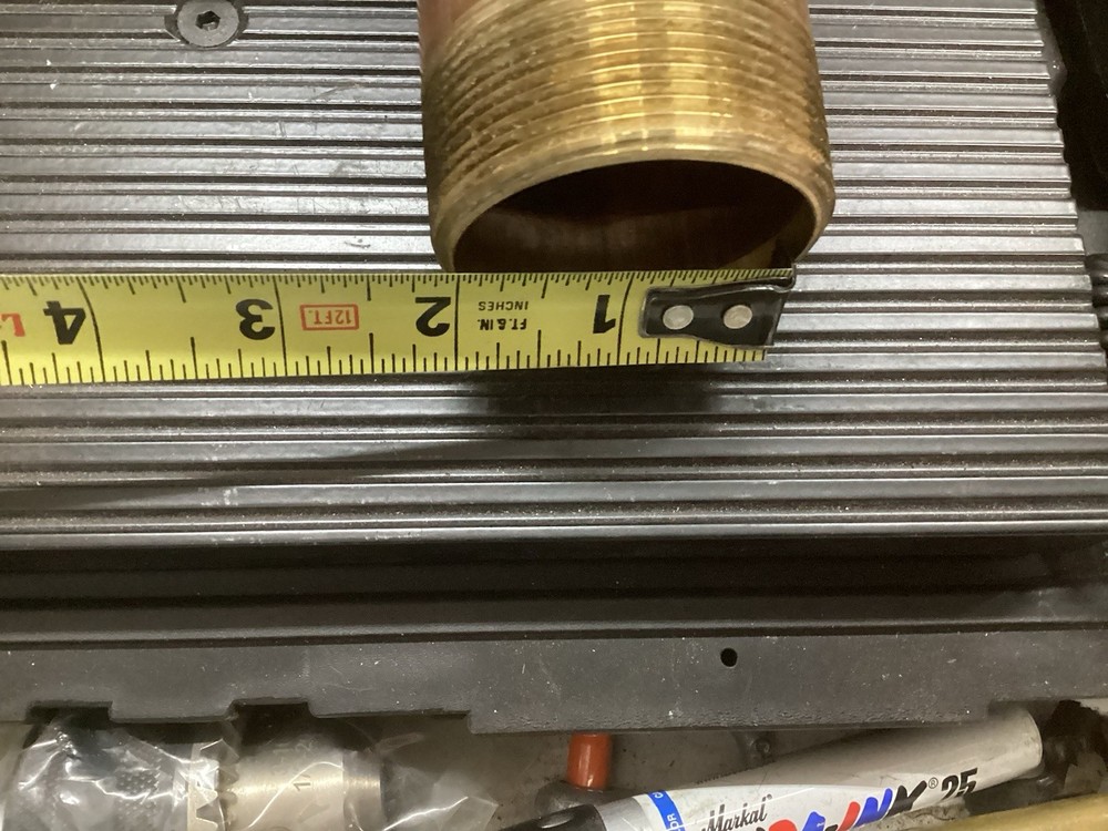 2" x 4" Brass Pipe Nipple SCH 40