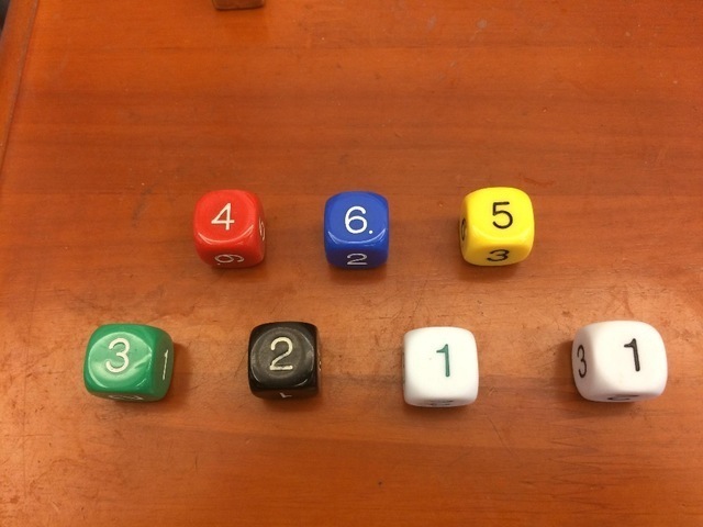 6 SIDED NUT - RANDOM COLOR