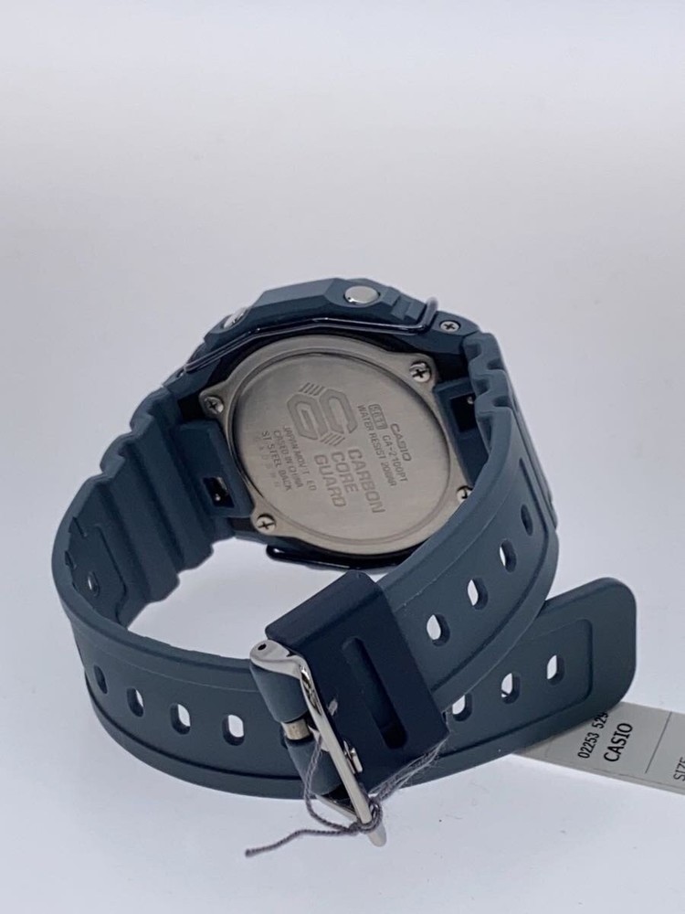 CASIO Quartz Watch G SHOCK Digital Rubber BLK BLU