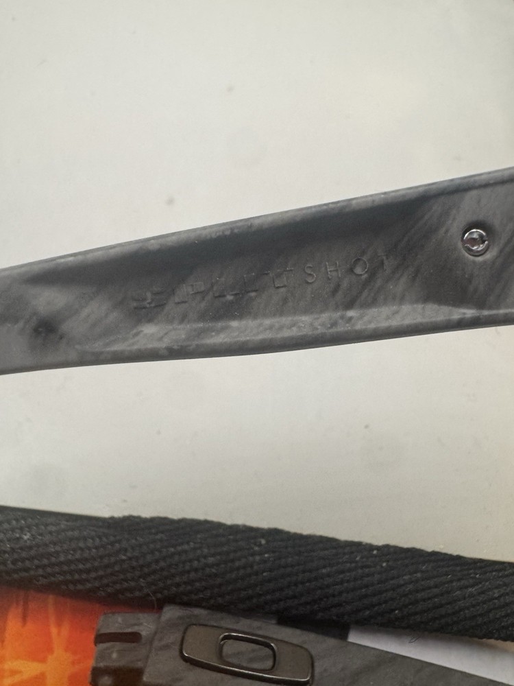 Oakley Split Shot Woodgrain Frame (Missing Arm Clips)
