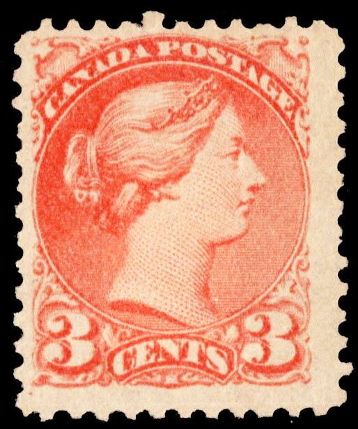 Canada Scott 37 Unused no gum with paper adhesion.