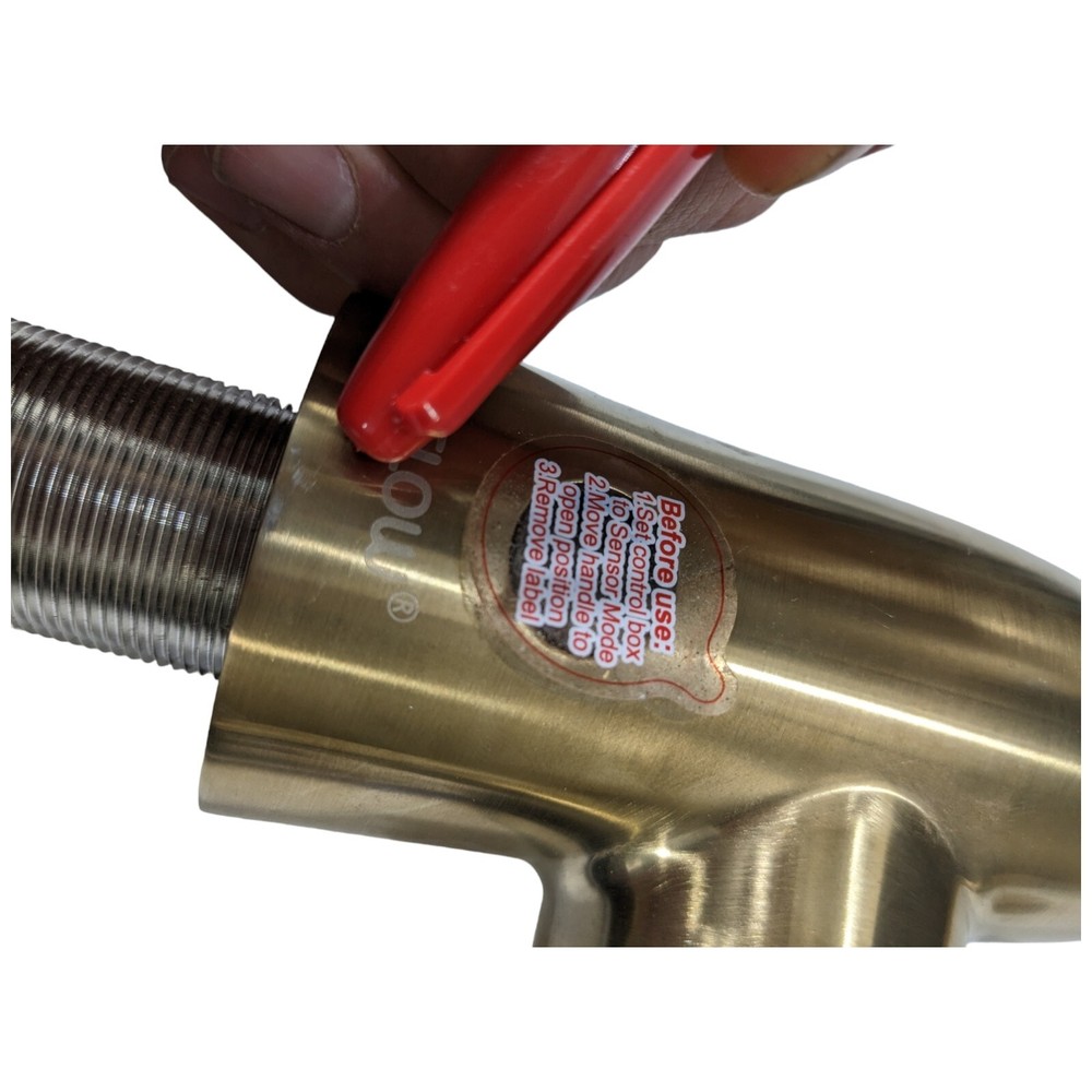 Bemis Bio Bidet FLOW Motion Activated Gold Kitchen Faucet Pull-Down Sprayer