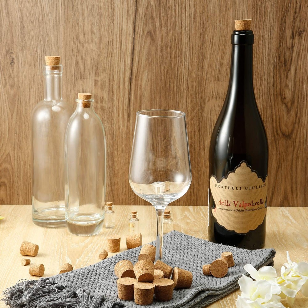 Jetec 100 Pack Assorted Cork Stoppers Wine Bottle Corks Plugs 10 Sizes Replac...