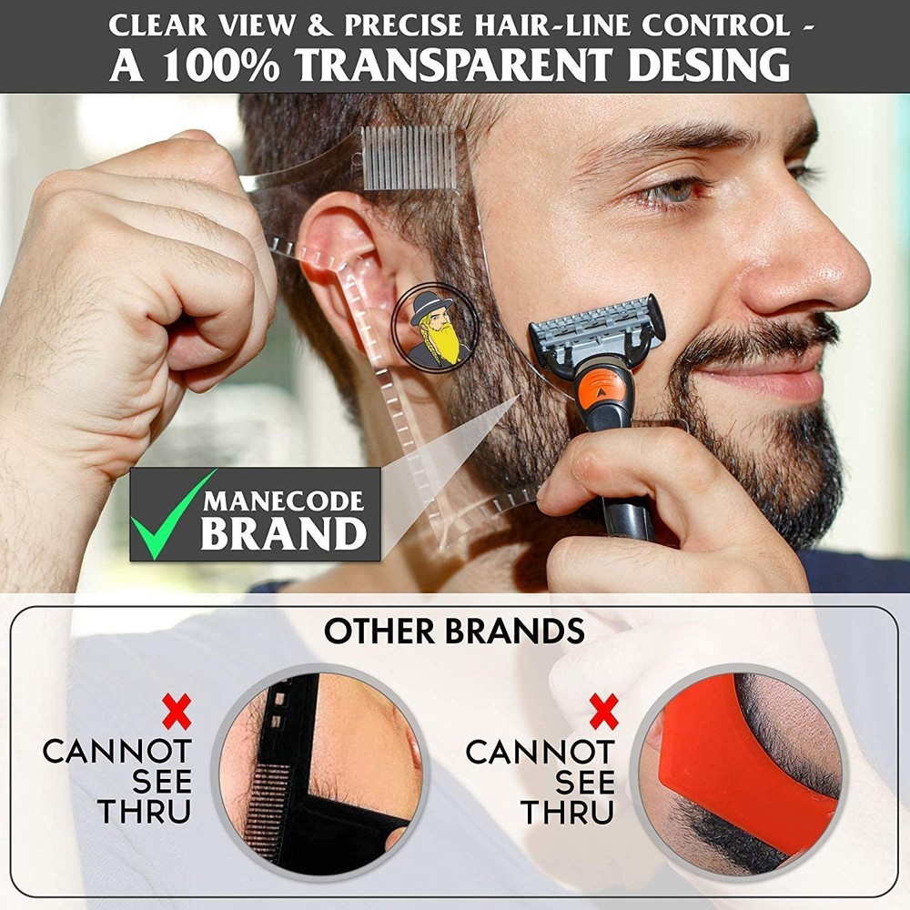Men’s Beard Styling and Shaping Tool with Comb for Precise Edging NEW