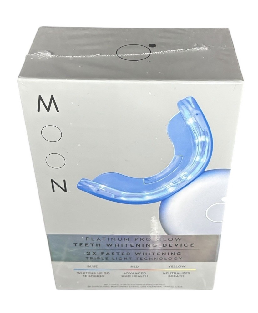MOON Teeth Whitening Kit, Platinum Teeth Whitener LED Device