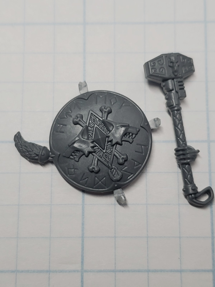 Warhammer 40k Space Wolves Bits Wulfen Storm Shield Thunder Hammer #112