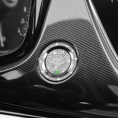 Bling Car Engine Start Button Cover Compatible with Cadillac XT6 CT5 XT4