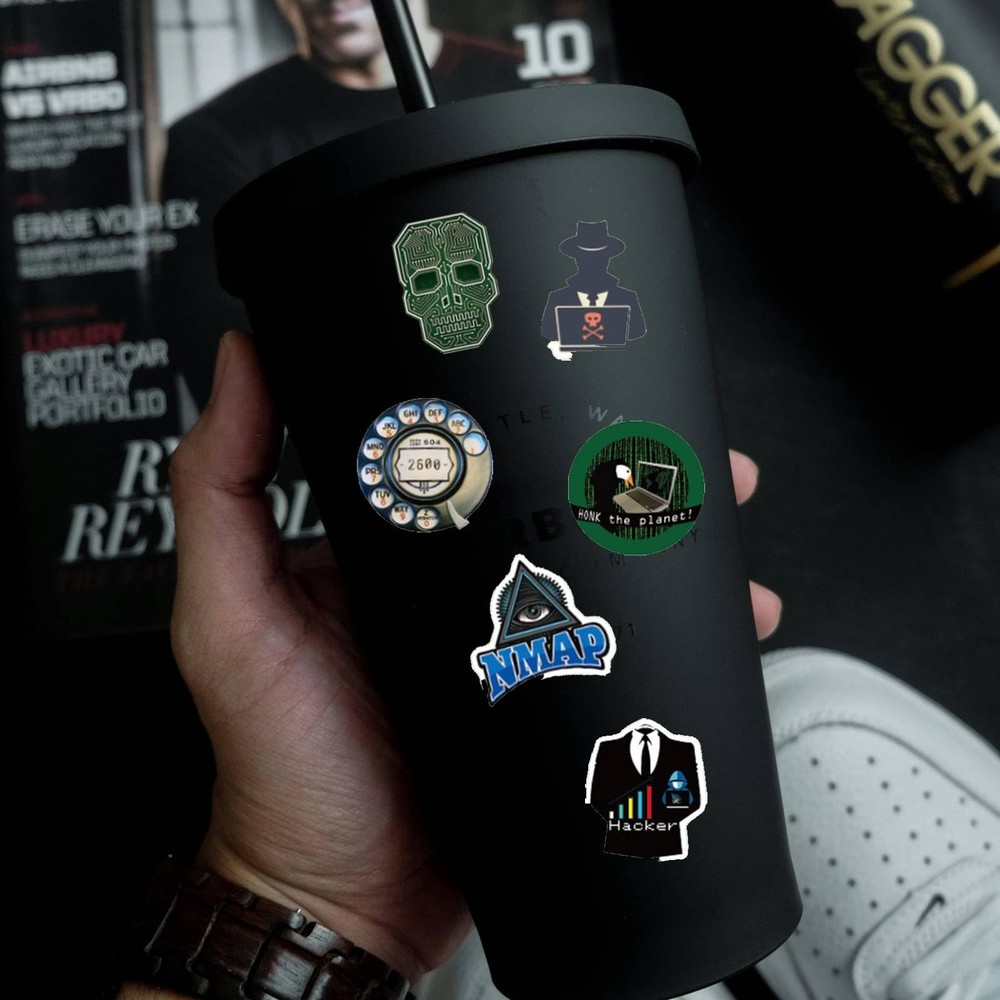 50PCS Hacker Stickers Pack - Cool Programming for Developers,