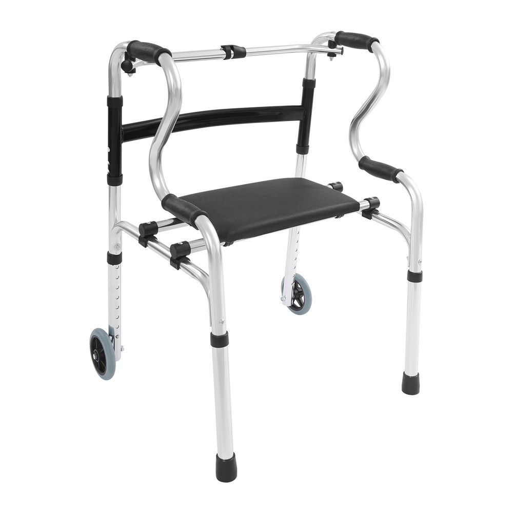 220.46 lbs Adjustable Walker Foldable Walker Seniors Foldable Stand Up Walker