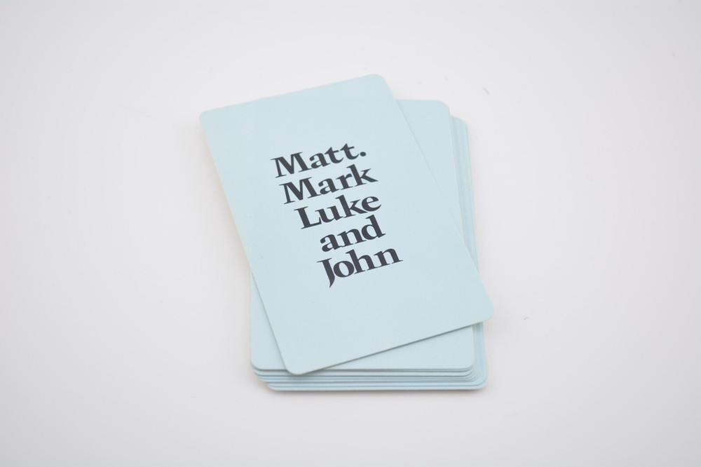 Glory game replacement part pieces - Matt, Mark, Luke & John cards