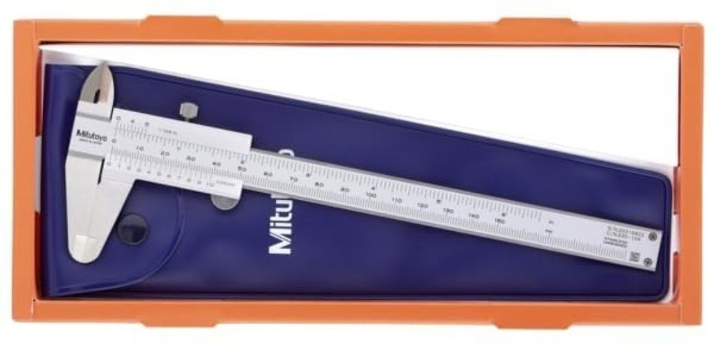 Professional Quality Vernier Calipers - 150mm Range with Satin Chrome Finish