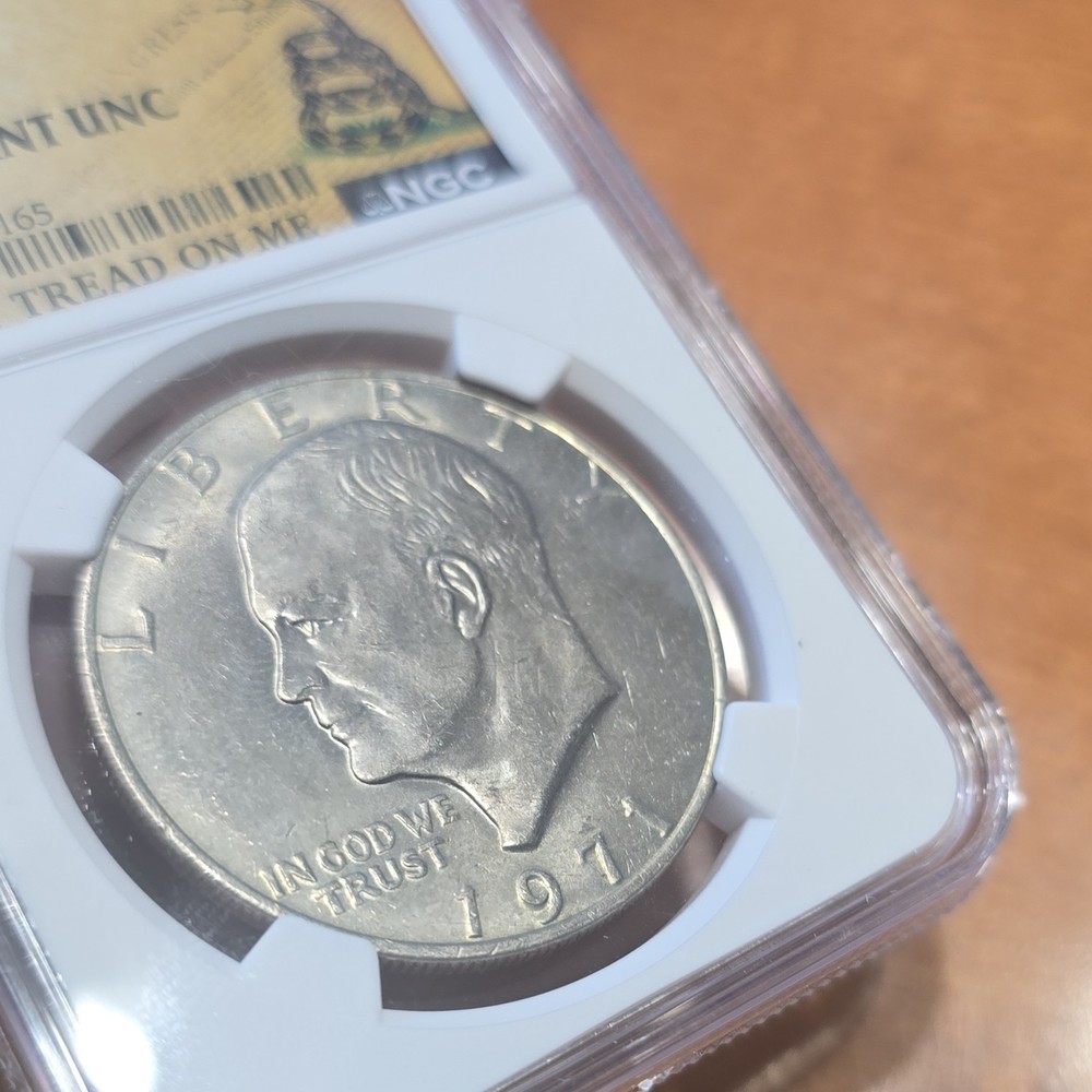 1971 Eisenhower Dollar $1 NGC Brilliant Uncirculated
