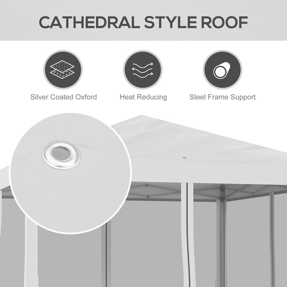 10' x 10' Pop Up Canopy Tent with Netting