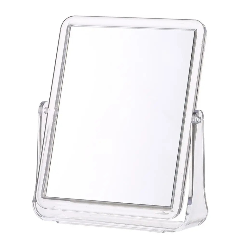 Round Square 5x Magnifying Mirror Double-sided Flexible Desktop Cosmetic Mirror