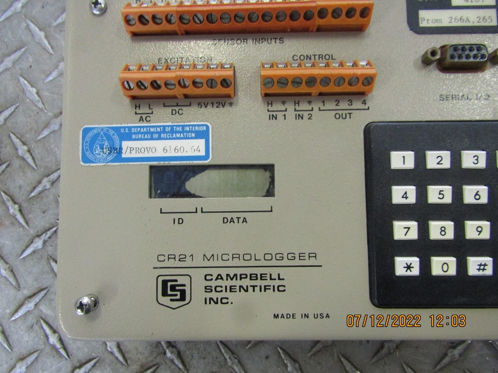 CAMPBELL SCIENTIFIC CR21 MICROLOGGER
