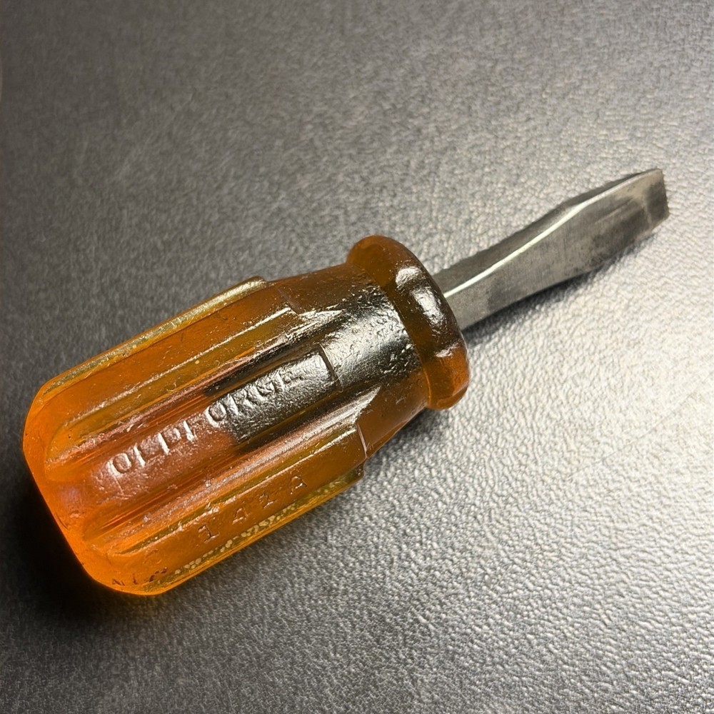 Vtg Old Forge 141A Flat Head Stubby Screwdriver Vintage USA Oldforge