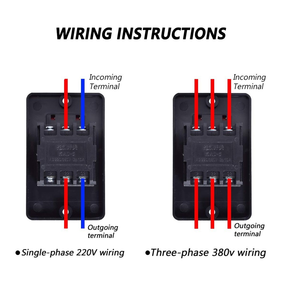 Waterproof Push Button Switch Motor On Off Switch Start Stop Switch Self Lock...