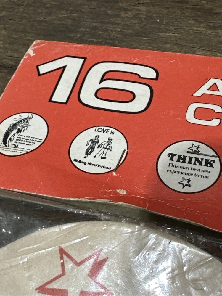 Assorted Coasters X 16 Unused Pack Humorous Themed 1970’s