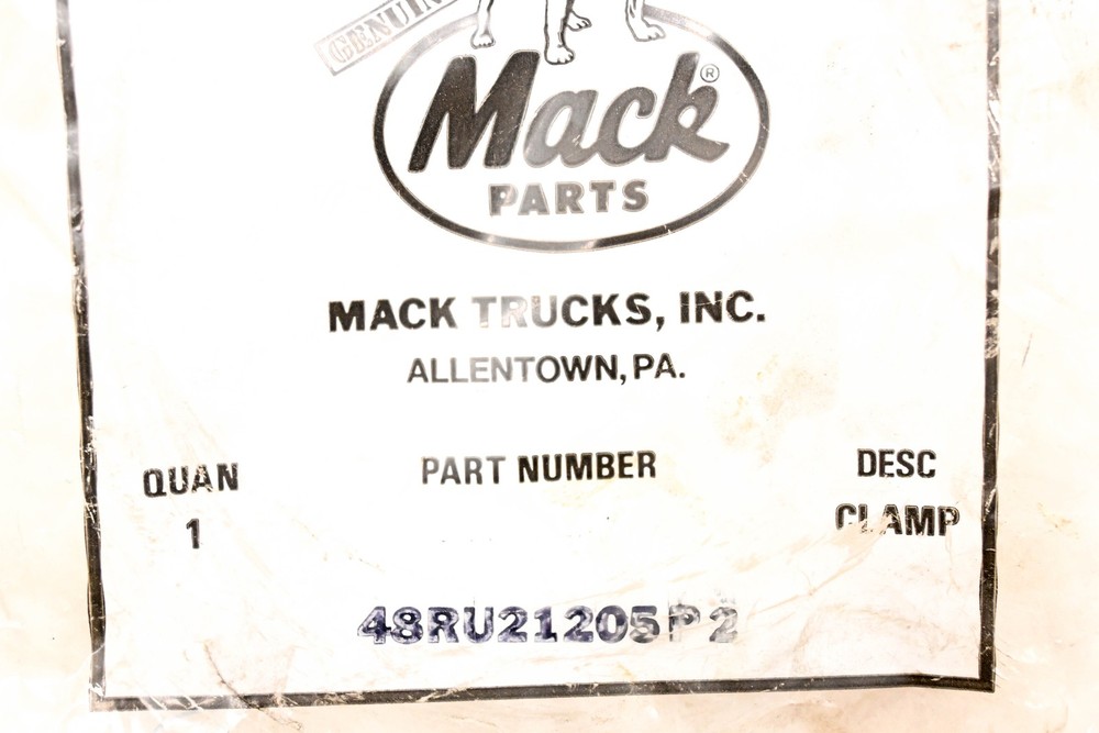 Mack 48RU21205P2 Clamp NOS