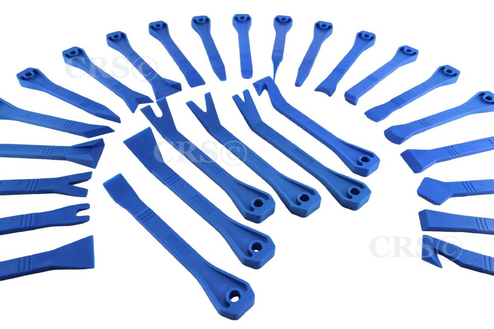 27 PC AUTOMOTIVE INSTALLER TRIM MOLDING WINDSHIELD DASH REMOVAL WEDGE TOOL SET