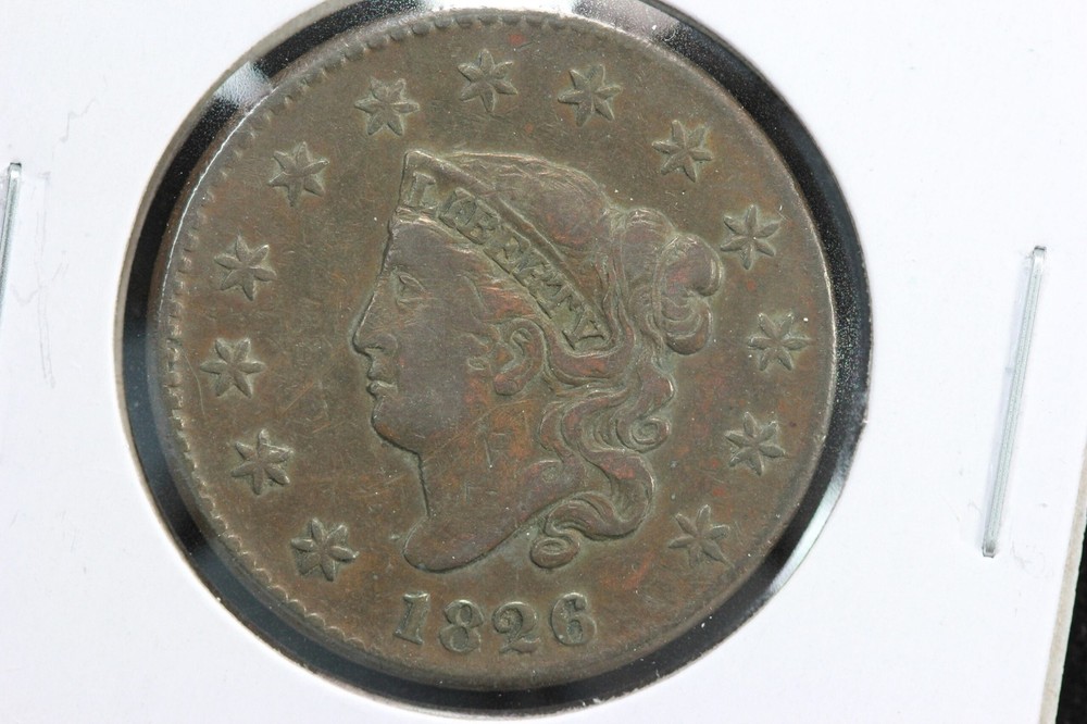 1826 Coronet Head Large Cent 4X3U