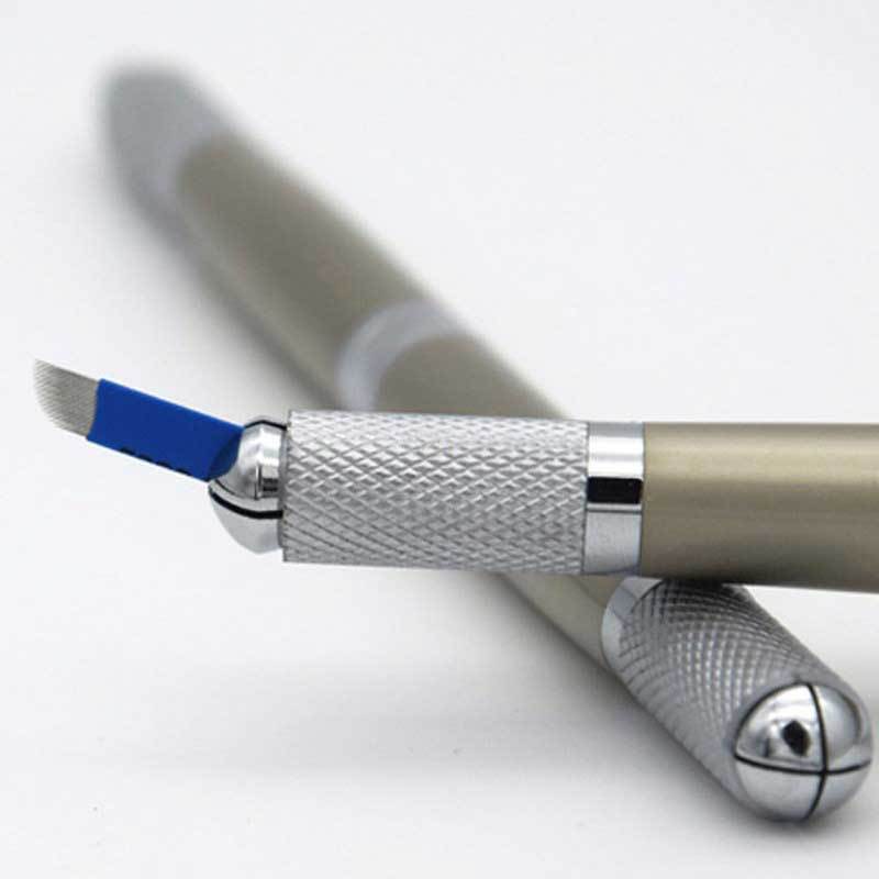 50× Microblading Blade Permanent Manual Makeup Embroidery Eyebrow Tattoo Needles