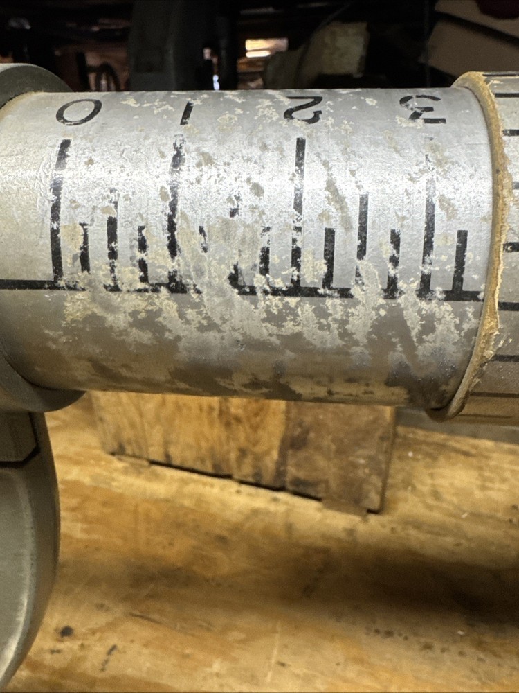 c. 1960s Welch Demonstration Micrometer. 33” Long, 17” Tall. 9” Deep.
