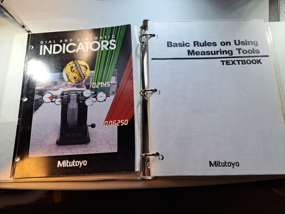 Mitutoyo Dial Indicators Catalog & Tool Training Binder Technical Info