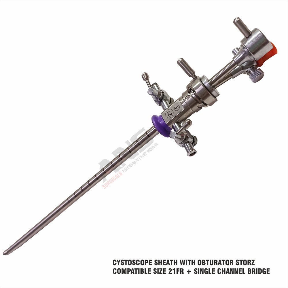 ANS Cystoscopy Sheath With Obturator 21Fr + Single Channel Bridge