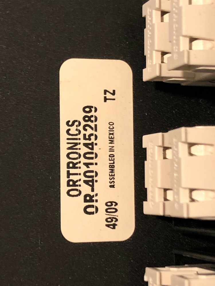 Ortronics OR-401045289 16-Modules 16 Port TRACJACK Cat 5e Ethernet Patch Panel