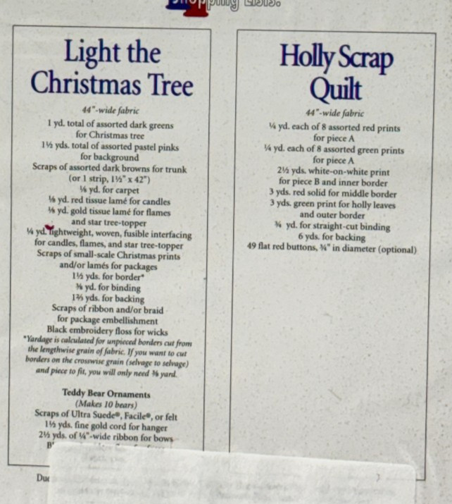 Light the Christmas Tree & Holly Scrap Quilt Pattern That Patchwork Place P123