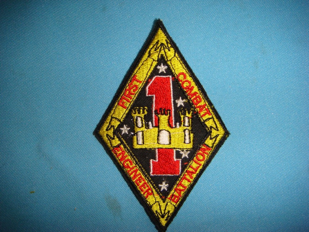 VIETNAM WAR PATCH, USMC FIRST COMBAT ENGINEER BATTALION