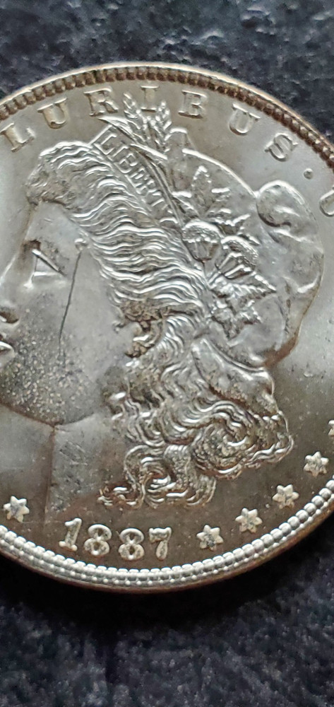 1887-P Morgan Silver Dollar Strong Strike-ms