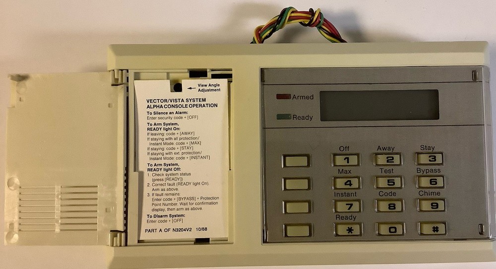 Ademco 5330 Vista Alpha Console Control Access Keypad