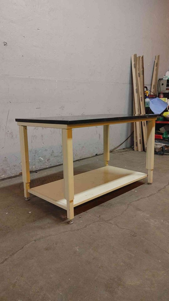4' Black Epoxy Table Chem Resistant Lab Desk